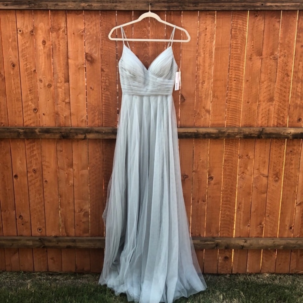 Jenny Yoo | Brielle bridesmaid • light blue /gray